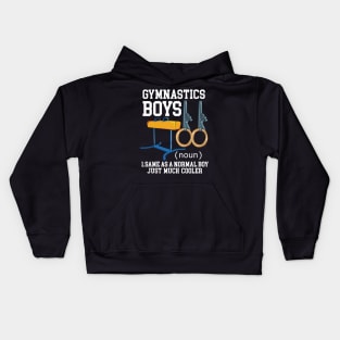 GYMNASTICS: Gymnastics Boy Definition Kids Hoodie